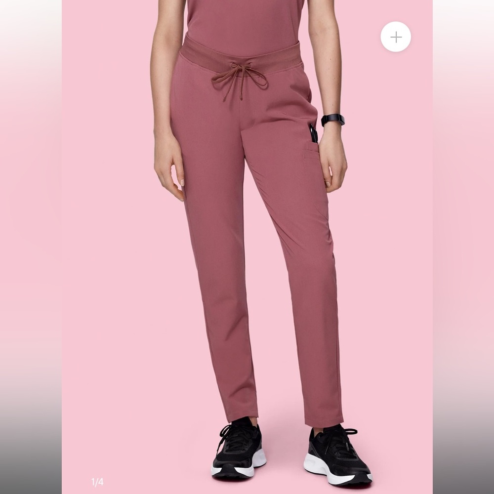 Mandala Mauve Scrub Pants Small - Tall